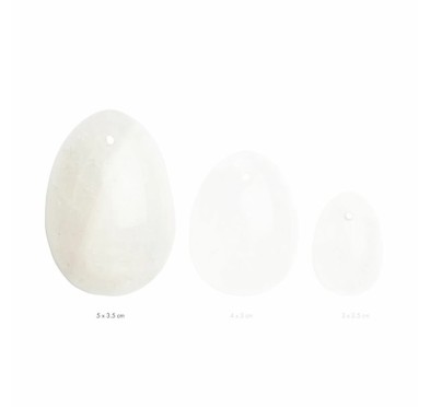 Kulka gejszy - La Gemmes Yoni Egg Clear Quartz L